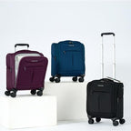 Underseat Carry On Luggage with Wheels (Purple / 16-Inch)