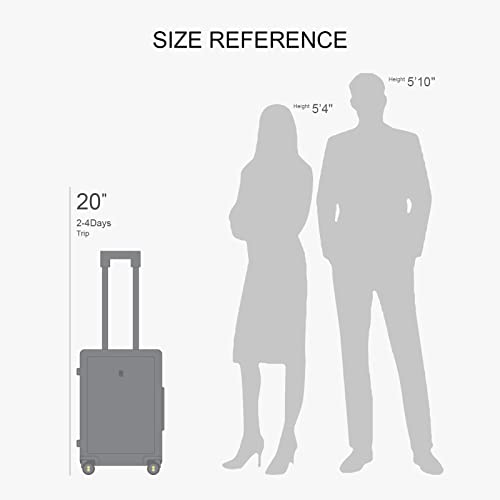 Hard Shell 20 Inch Carry on Luggage Airline Approved (Pickle Green / Carry-On 20 Inch)
