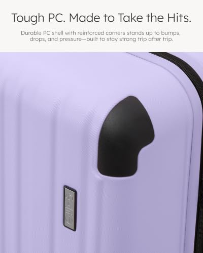 Luggage Set Light and Durable Hardshell (Light Purple2.0 / 3-Piece Set (20/24/28))