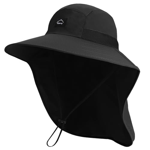 Outdoor Sun Hat for Men Women (1pack-black)