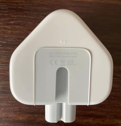 3 Prong Mac Duckhead Power Adapter UK Travel Standard Plug Head for MacBook (Mac UK Travel Adapter Plug / White01)