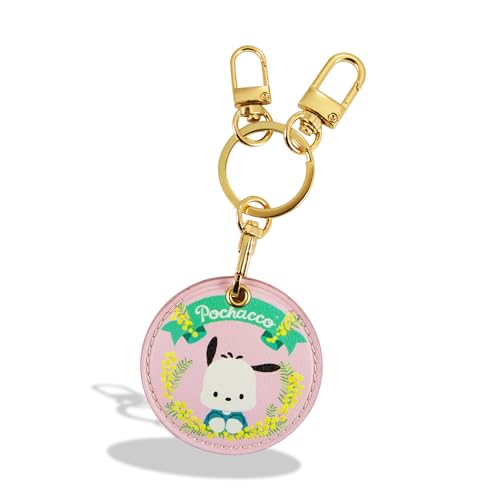 x Sanrio Keychain Case Compatible with Apple AirTag (Floral Pochacco)