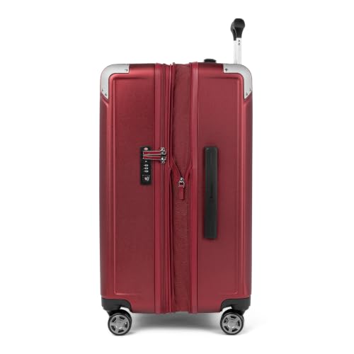 Platinum Elite Hardside Expandable Checked Luggage (Checked- Medium 25-Inch / Daring Red)