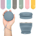 Collapsible Cup with Lid (Haze Blue)