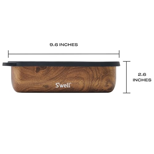 Stainless Steel Bento Box (Teakwood)
