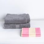 Microfiber Beach Towel Sand (U-sorbet Stripe / Extra Large(67x35"))