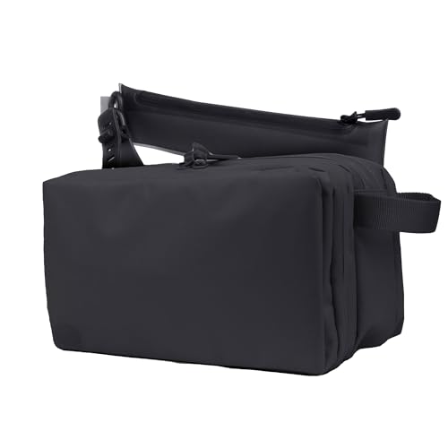 Hanging Toiletry Bag for Men and Women (Black / Max)