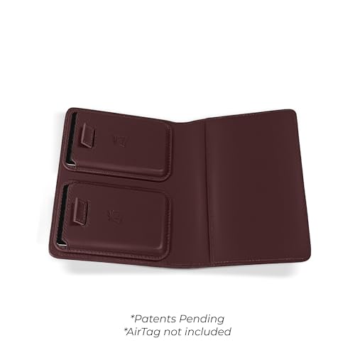 Passport Wallet with Holder for AirTag (Berrywood)