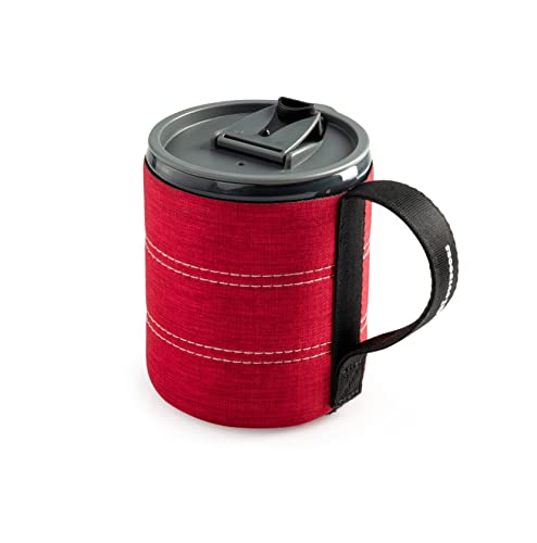Backpacker Neoprene Mug I Infinity Lightweight BPA (Heathered Red)