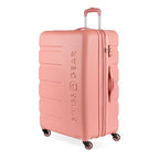 7366 Signature Hardside Expandable Luggage with Spinner Wheels (Checked-Large 27-Inch / Coral Almond)