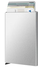 Slim Minimalist Wallet RFID Credit Card Holder for Men (small / Metallic Silver)