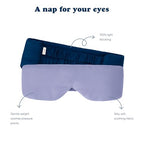 Midnight Blue Sleep Mask 23” x 4” Weighted Eye Mask for Sleeping 0.75 lbs 100% Light Blocking Mask for Travel and Rest Silky Soft Fabric for Deep Gentle Sleep (Midnight Blue)