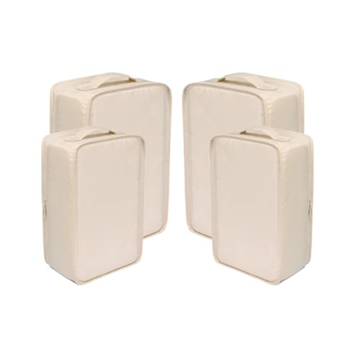 Travel Shoe Bags (Cream / 2+2 Packs)