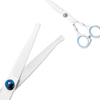 Hair Cutting Scissors Professional Home Haircutting Barber Salon Thinning Shears Kit with Comb and Case for Kids Boys Girls (Blue Kids Kit)