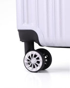Luggage Lightweight and Durable Hardshell (white grid new / S(20in))