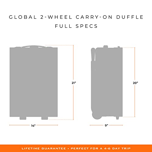 Global 21" 2 Wheel Carry On Duffle (Global 2-wheel Carry-on Duffle / Black)
