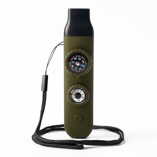 Emergency Survival Safety Whistle (Army Green Whistle)