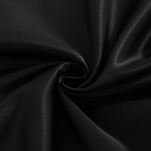 Toddler Pillows with Pillowcases Set (Black (Satin) / 13x18 Inch (Pack of 2))