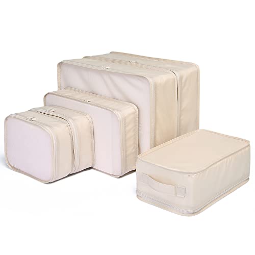 Travel Packing Cubes (Cream)
