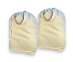 SET of 2 100% Cotton Canvas Laundry Bags