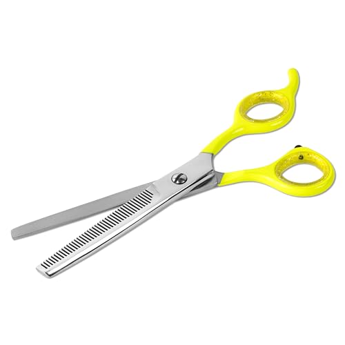 Dog thinning shears for dogs (Yellow Thinning Shears)