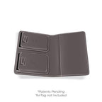 Passport Wallet with Holder for AirTag (Slate)