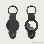 KeySmart Air AirTag Keychain Key Holder (Vegan Leather (2 Pack))