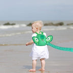 Toddler Harness Backpack Leash (Green Butterfly)