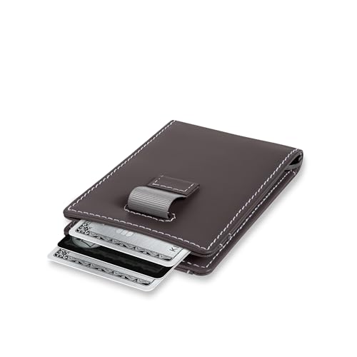 Money Clip Slim Minimalist Wallet for Men (Slate)