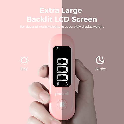 Digital Luggage Scale for Travel (Pink)