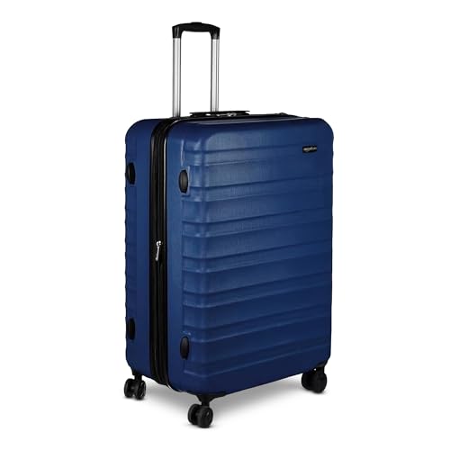 30" Hardside Large Checked Luggage with Multi (Navy Blue / Large Checked)