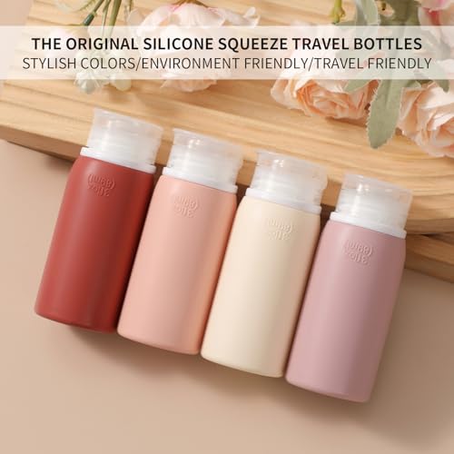 21 Pack Travel Bottles for Toiletries (Cream)