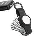 KeySmart Air AirTag Keychain Key Holder (Vegan Leather (2 Pack))