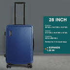 Luggage Sets 3 Piece (2 Piece Set (24"/28") / Navy)