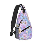 Sling Bag Daisy Flower Pastel Color Hiking Daypack Crossbody Shoulder Backpack Travel Chest Pack for Men Women (B0174)