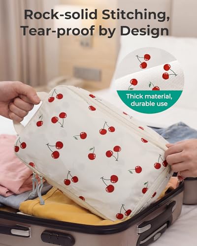 6 Set Compression Packing Cubes for Travel (Cherry Pop / Set of 6)