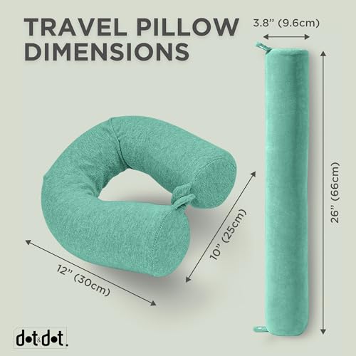 Twist Memory Foam Travel Pillow (Green / Standard (26"))