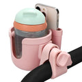 Stroller Cup Holder with Phone Holder (All Light Pink & All Light Pink)