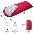 3 4 Season Sleeping Bag for Adults & Teens (Pink / 87*33)