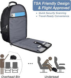Extra Large Laptop Backpack (A-black-silver)