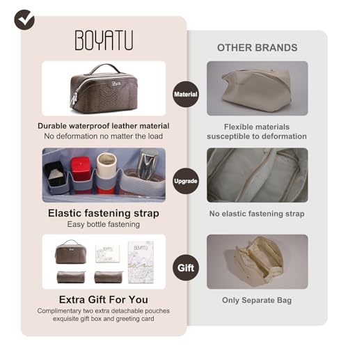 Travel Makeup Bags for Women (05-A-Coffee)