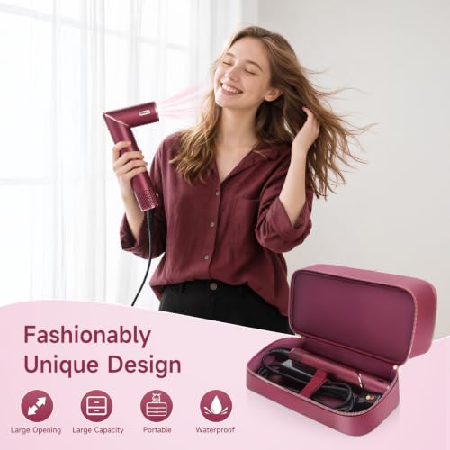 Travel Hair Dryer Case for Shark Flexstyle (Cherry)