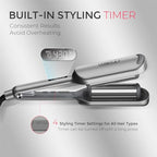 Curling Iron Hair Crimper Waver (Grey / 1.25 Inch)