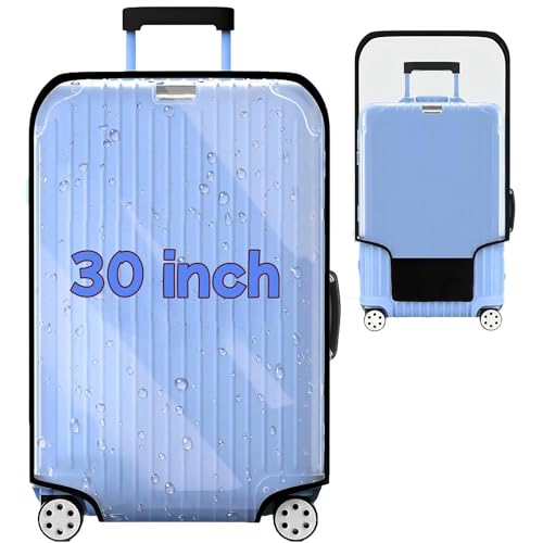 Luggage Covers Clear Suitcase Cover Protector (Black / 30 inch)