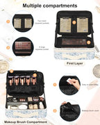 Large Makeup Bag (Medium / Floral Print)