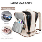 Large Travel Backpack For Women Men (30l / Beige Brown)