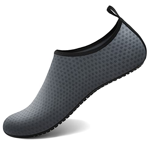 Water Shoes for Women Men Quick (13-14 Women/12-13 Men / Grey-nw002)