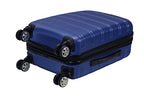 Melbourne Hardside 3 Piece Expandable Spinner Wheel Luggage Set (Blue / 3 Piece (20"/24"/28"))