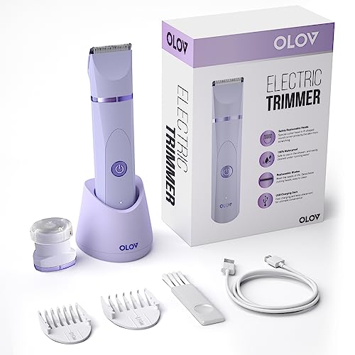 Electric Body Hair Trimmer (Purple)