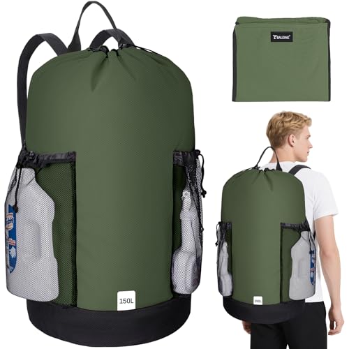 2PK 150L Laundry Bag Backpack (150L - 2PK / Green)